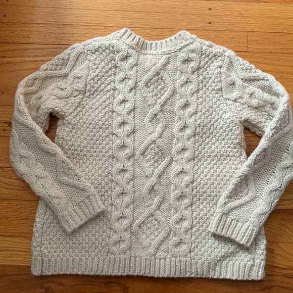 Mini Boden Wool Blend Cable Cardigan - Picture 3 of 3